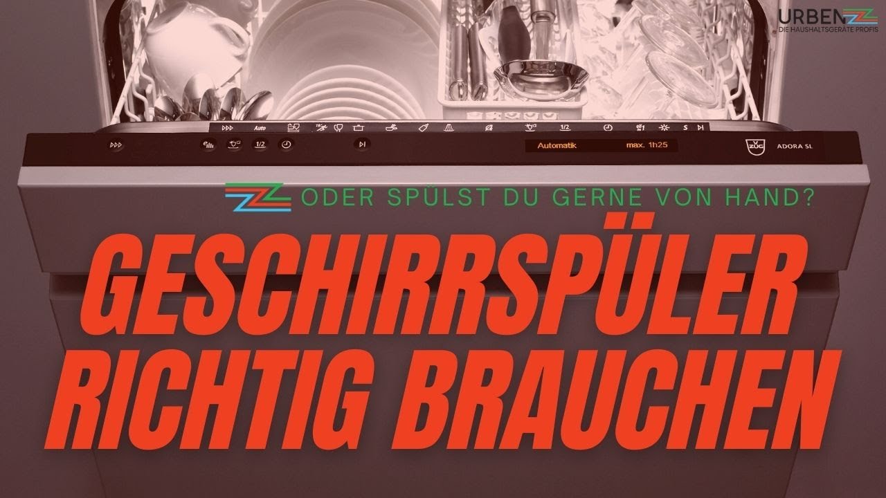 Ein paar pro Tipps für die richtige Verwendung vom Geschirrspüler. Oder spülst du gerne von Hand?